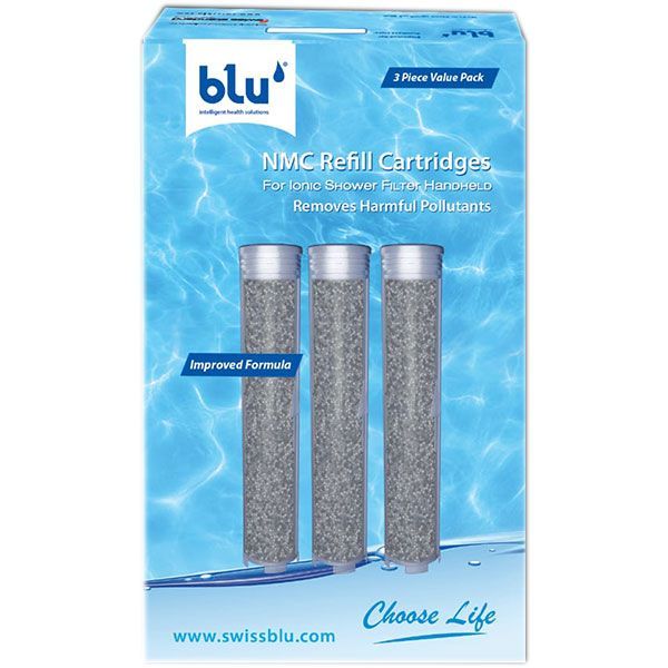 Blu NMC Refill Cartridges for Handheld Shower Filter – 3 Pack