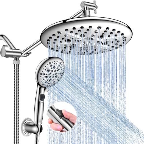 Felso 10" Rain Shower and Handheld Combo – 16 Settings